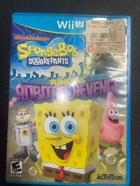 SpongeBob SquarePants: Plankton's Robotic Revenge — Wii U (Yellow)